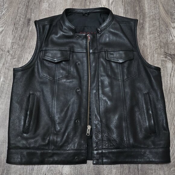 Clubstyle Leather Vest Size XXl - Picture 1 of 4